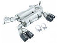 Megan Racing Axle-Back Exhaust - 2.5" Piping, Quad 3" Stainless Black Chrome Tips for 2008-2011 BMW M3 Base