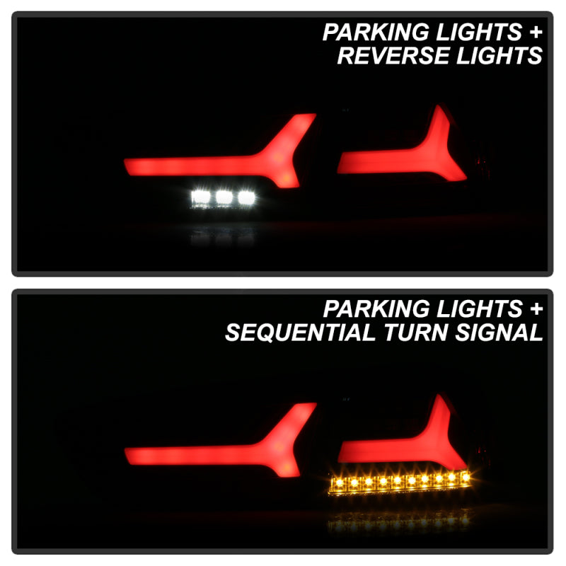 Spyder Mitsubishi Lancer/Evolution X 08-14 V2 LED Tail Lights - Black ALT-YD-ML08V2-SEQ-BK 5088130