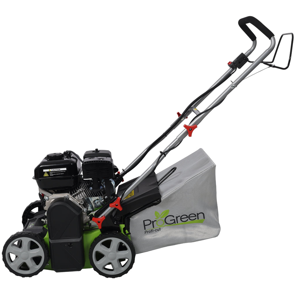 PROGREEN Gasoline Engine Scarifier 2in1 Function Dethatcher/Scarifier, 16in Width