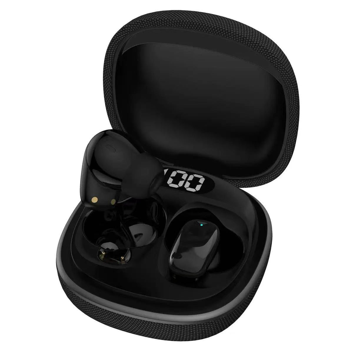 KP-226 Best-selling Bluetooth Earbuds Fabric-wrapped Mini In-ear Design With Digital Battery Display Low Latency And Ultra-long Battery Life In Stock