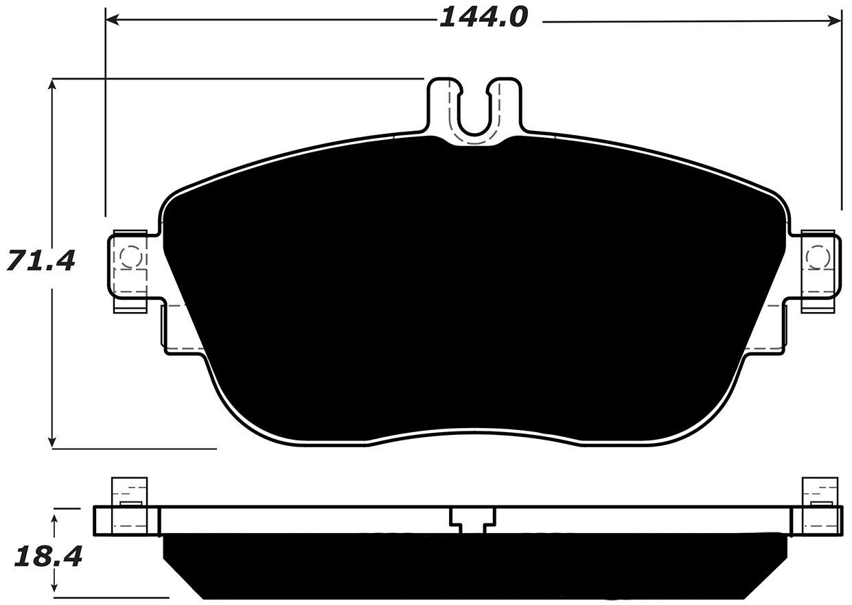 Porterfield Brake Pads for 2016 MERCEDES-BENZ B250