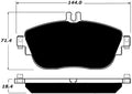 Porterfield Brake Pads for 2016 MERCEDES-BENZ B250E