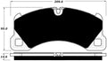 Porterfield Brake Pads for 2015 PORSCHE MACAN TURBO