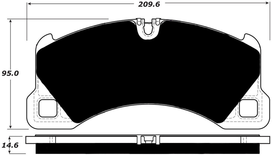 Porterfield Brake Pads for 2015 VOLKSWAGEN TOUAREG  360mm Front Discs
