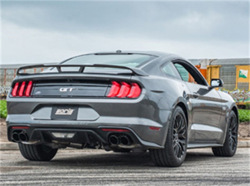 Borla 2018 Ford Mustang GT (A/T / M/T) 3in ATAK Catback Exhaust w/o Valves w/ Black Chrome Tips 140746BC