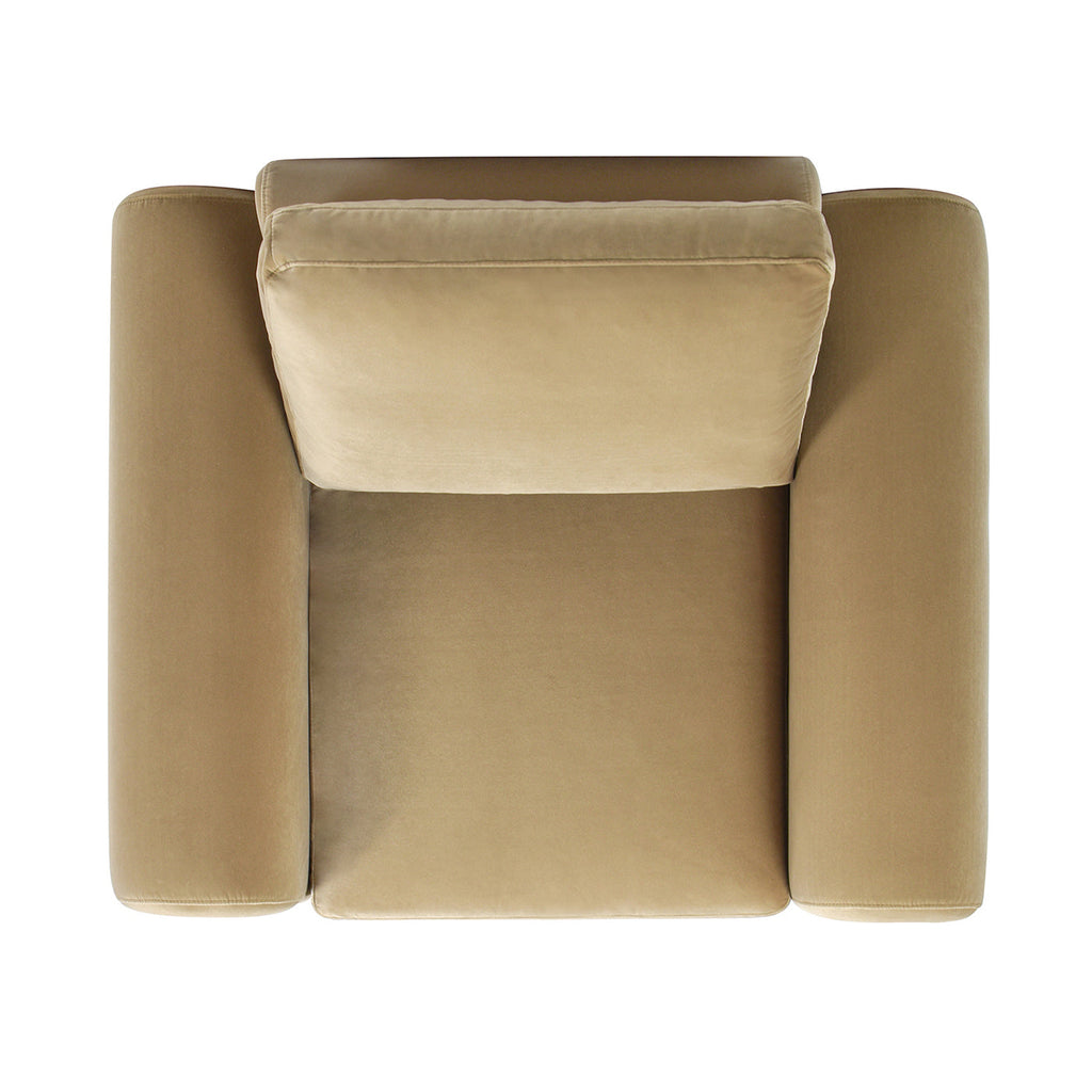 Mason 40" Arched Arm Chair, Camel