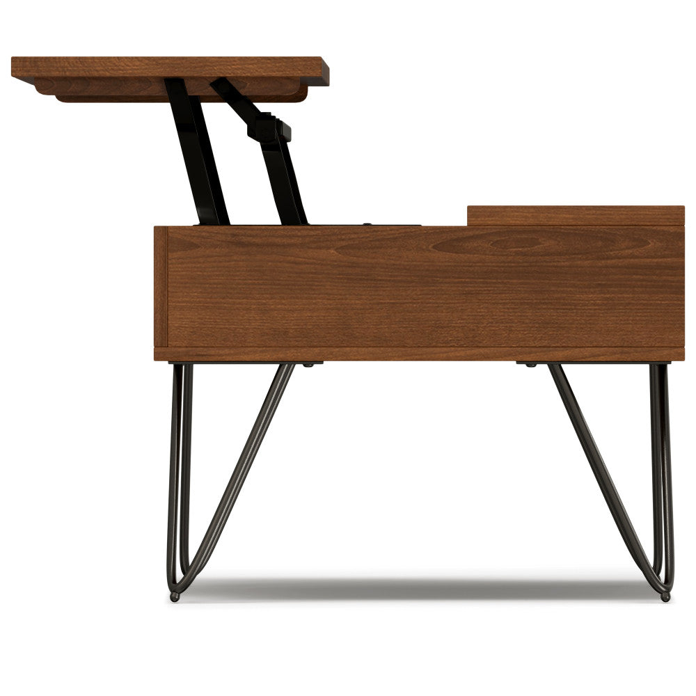 Hunter 48 Inch Wide Solid Wood Lift Top Coffee Table