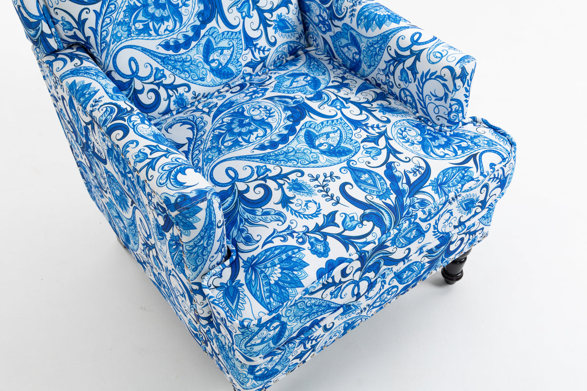 Upholstered Accent Chair, Vintage Armchair with Elegance