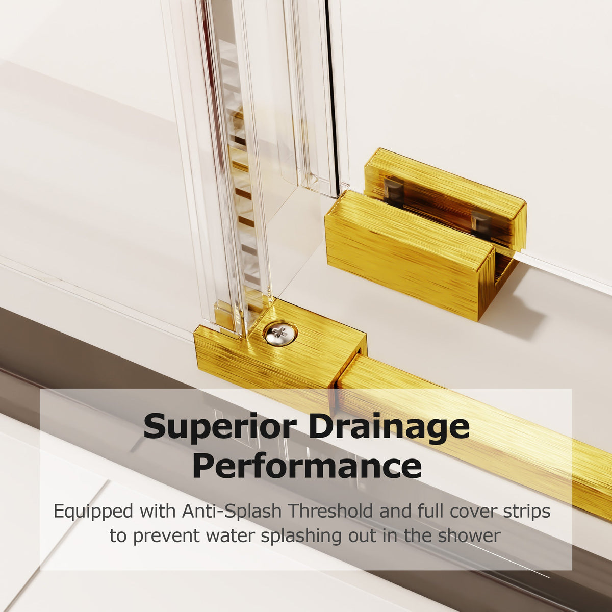 Frameless Single Sliding Soft-Close Shower Doors