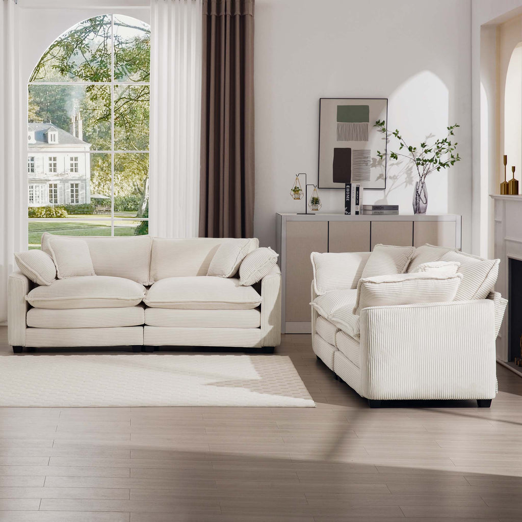 Modern Living Room Sofa Two-Piece Set