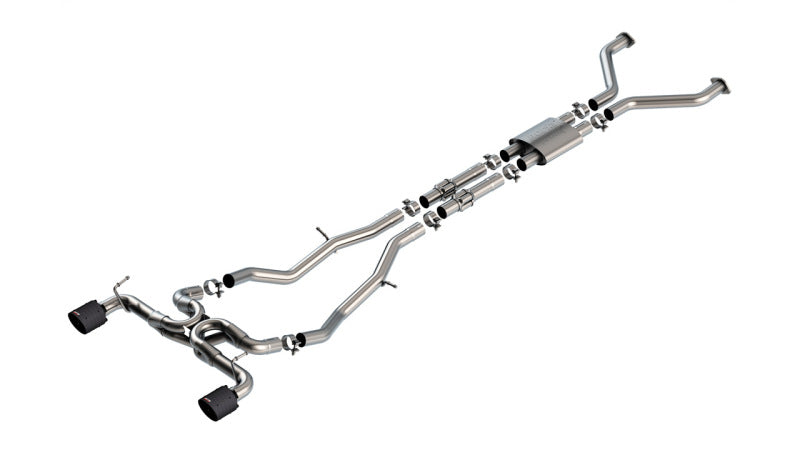 Borla 22-24 Nissan Z 2.5in ATAK Cat Back Exhaust 4.5in Tip - Carbon Fiber Black Anodized 140930CFBA