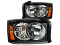 Anzo 2005-2006 Dodge Dakota Crystal Headlights Black