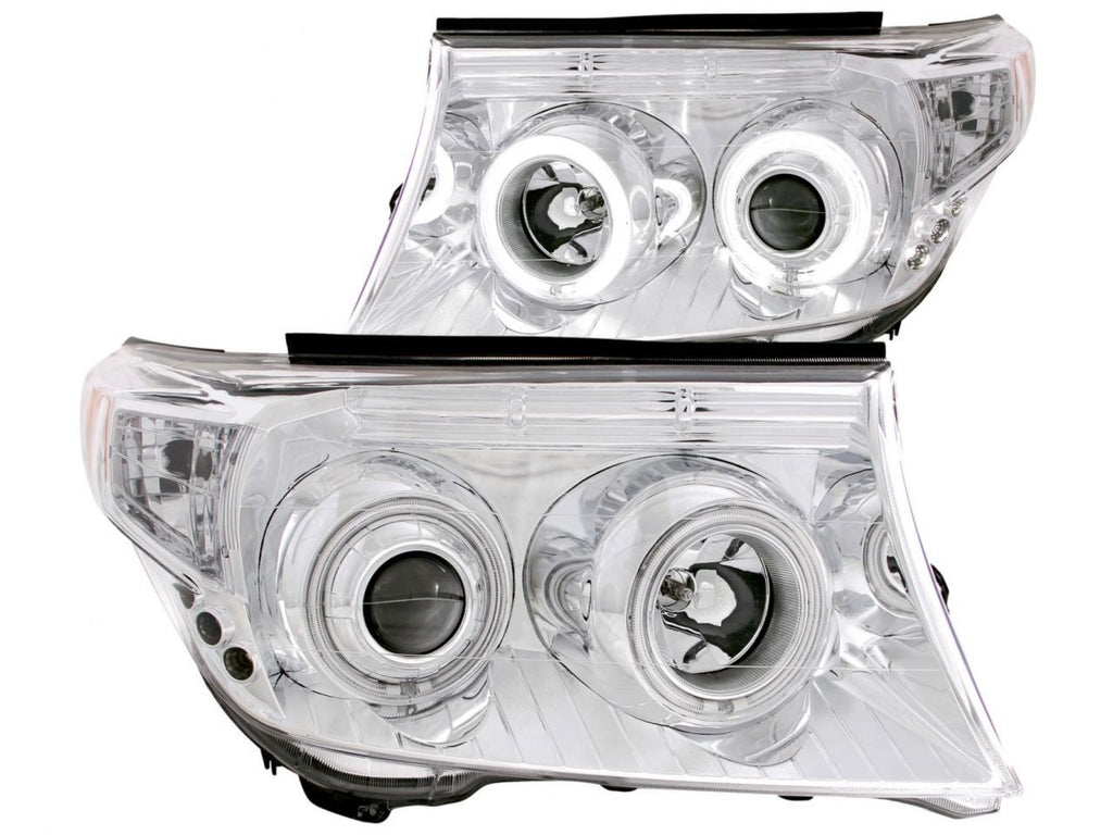 Anzo 2008-2009 Toyota Land Cruiser Projector Headlights w/Halo Chrome CCFL