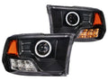 Anzo 2009-2015 Dodge Ram 1500 Projector Headlights w/ Halo Black (CCFL)