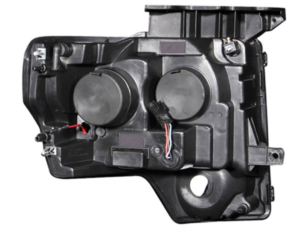 Anzo 2009-2014 Ford F-150 Projector Headlights w/ Halo Chrome (CCFL)