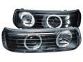 Anzo 1999-2002 Chevrolet Silverado 1500 Projector Headlights w/ Halo Black