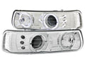 Anzo 1999-2002 Chevrolet Silverado 1500 Projector Headlights w/ Halo Chrome