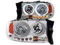 Anzo Projector Headlights With Halo Chrome 97-04 Dodge Dakota
