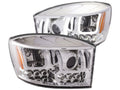 Anzo 2006-2008 Dodge Ram 1500 Projector Headlights w/ U-Bar Chrome