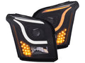 Anzo 2015-2016 Gmc Yukon Projector Headlights w/Plank Style Switchback Blck