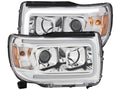 Anzo GMC Canyon 15-18 Projector Plank Style Headlight Chrome W/ Amber