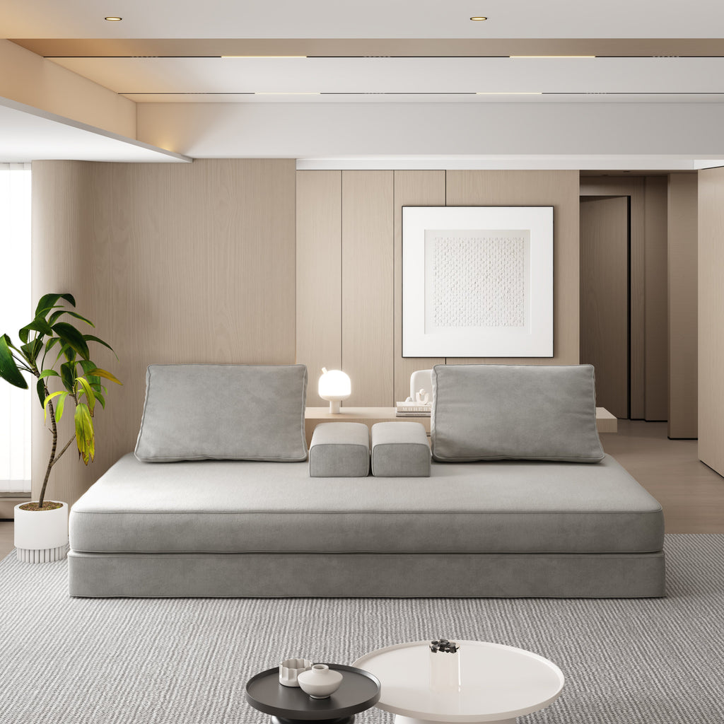 86.6" Multifunctional Convertible Sofa Bed