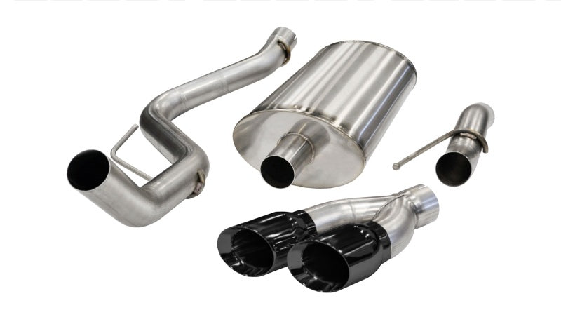 Corsa 10-10 Ford F-150 Raptor 5.4L V8 Black Sport Cat-Back Exhaust 14388BLK