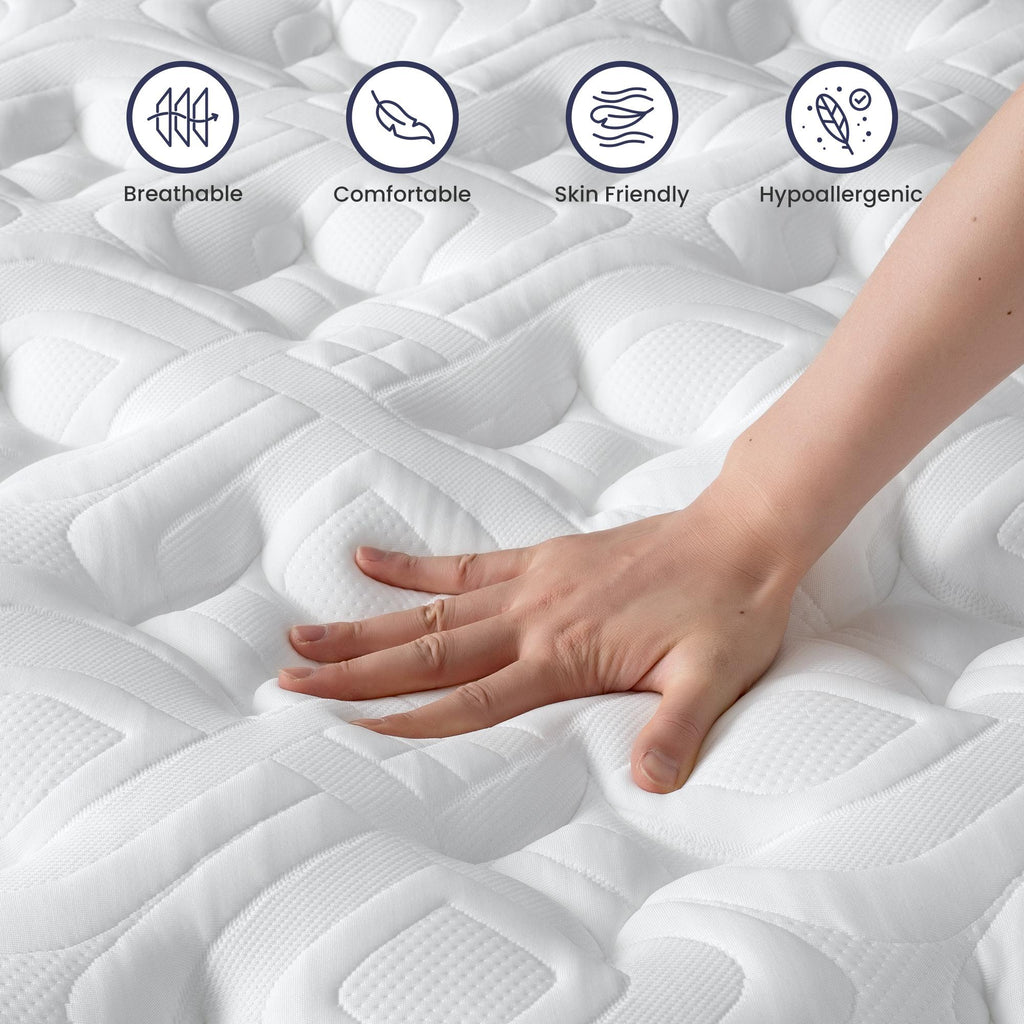 14 Inch Hybrid Mattress King – Memory Foam & Pocket Spring Bed