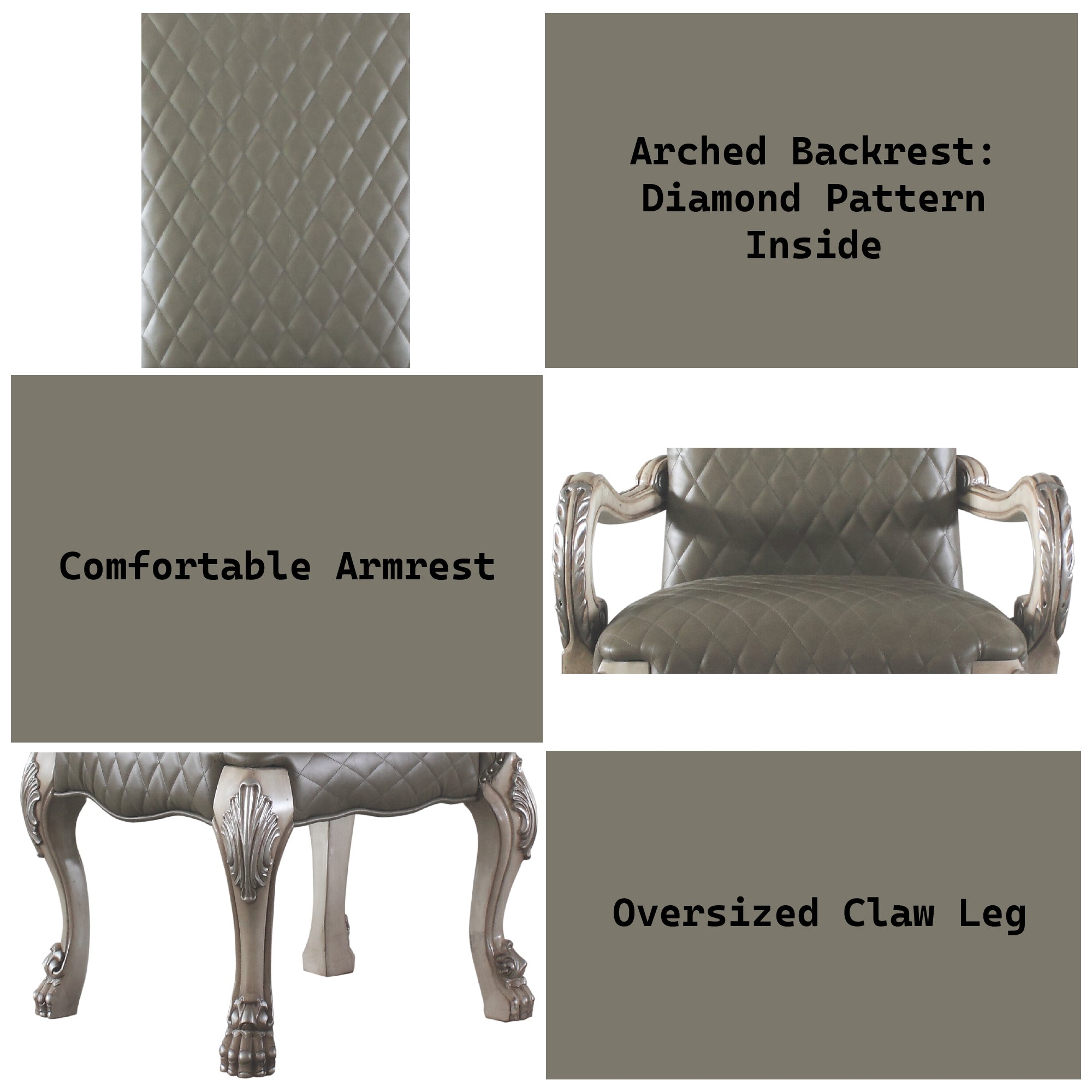 Dresden Synthetic Leather Armchair