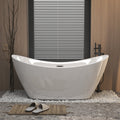 59" Acrylic Freestanding Tub - Gloss Finish
