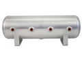 AIRLIFT 2.5 Gal Alum Air Tank - (4) 1/4" face ports, & 1/4" drain port - 20" L