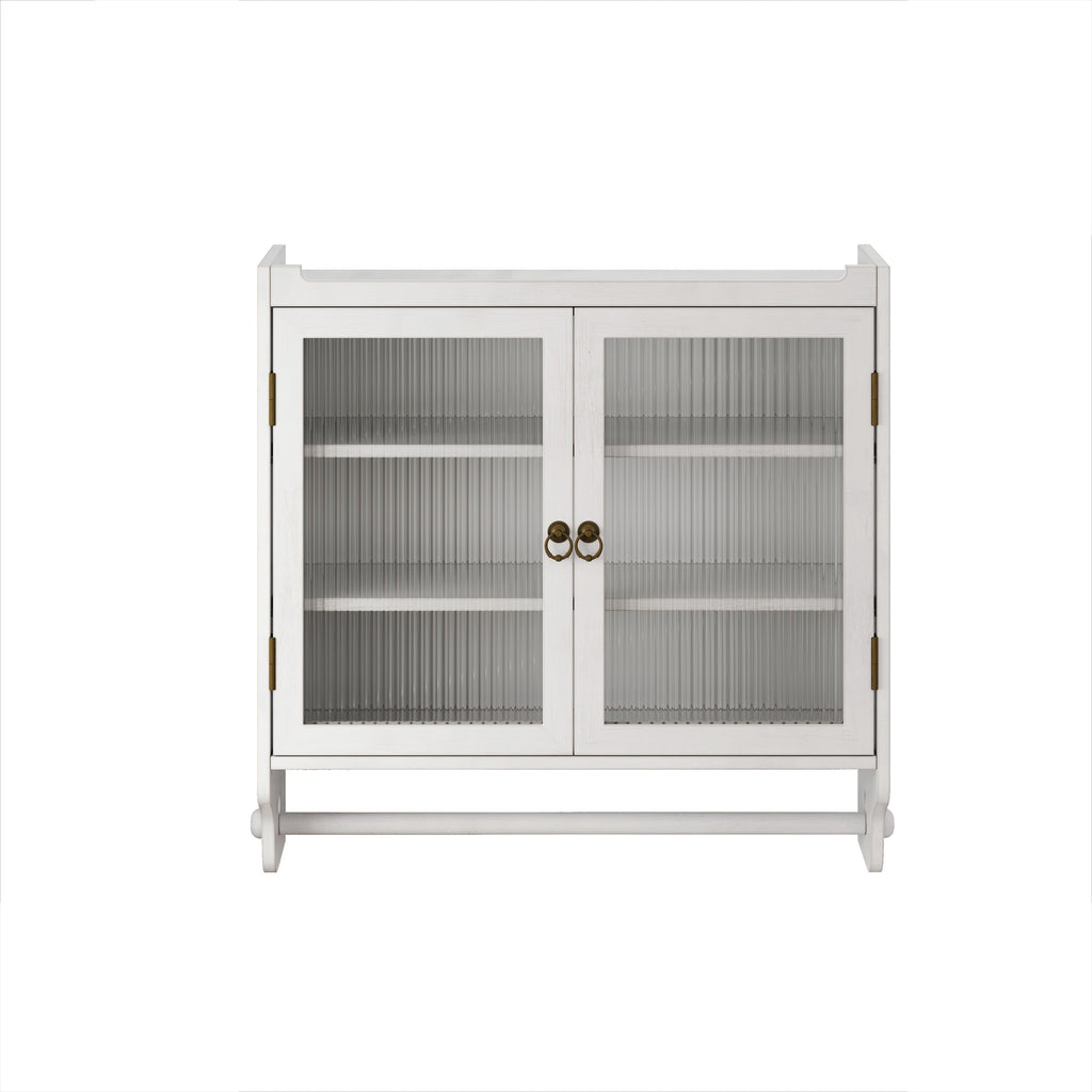 24.8" Vintage Double Door Wall Cabinet