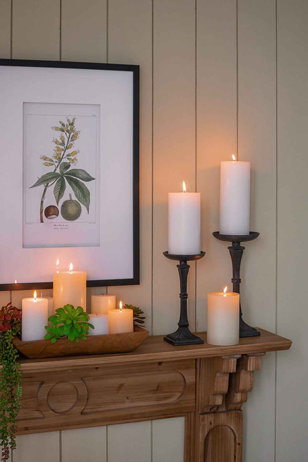 4x6" 2PK Unscented Soy Wax Candle
