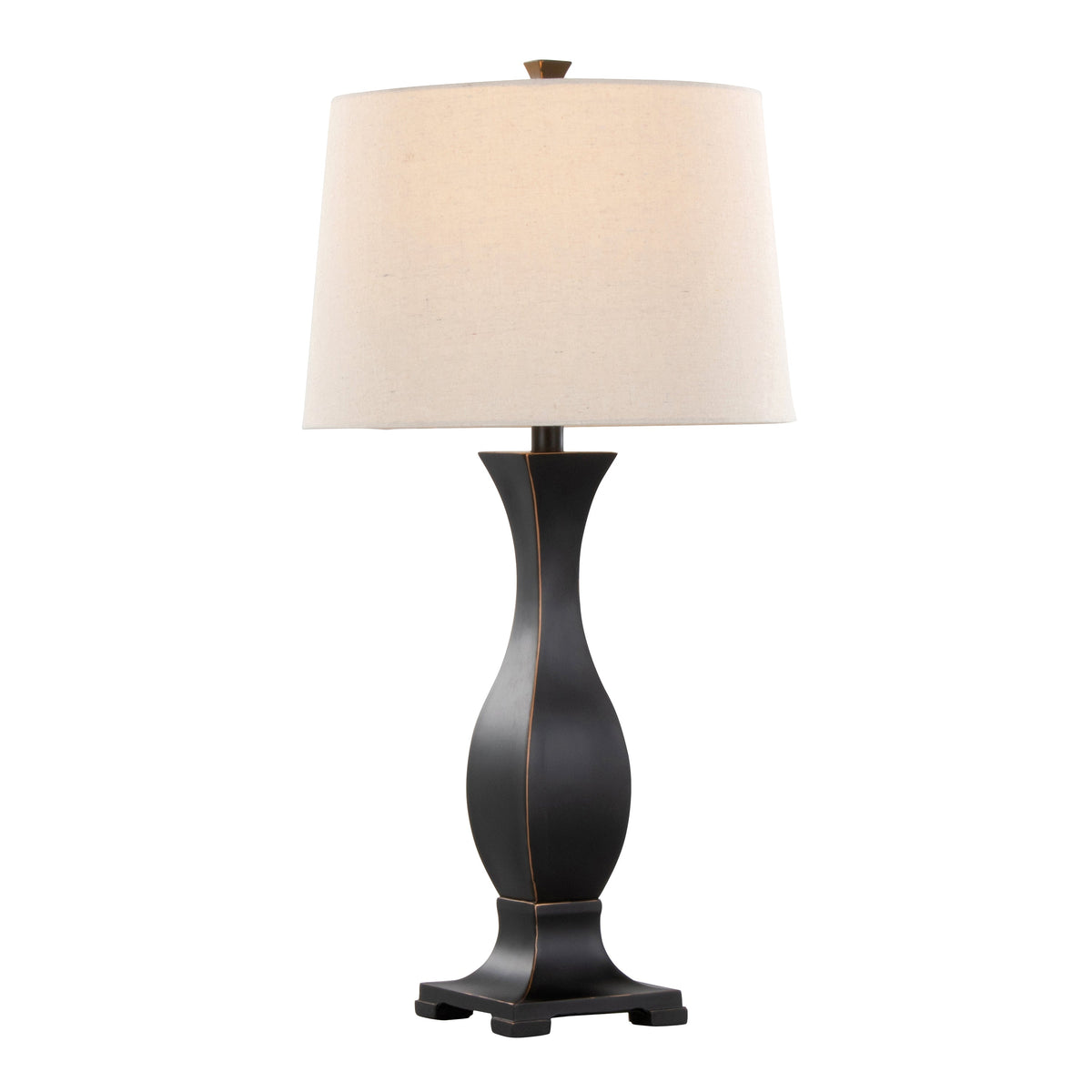29" Contemporary Polyresin Table Lamp in Oil Rubbed Bronze