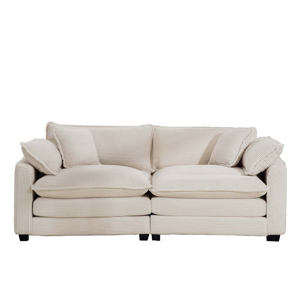Modern Fabric Living Room Sofa 2 Seater