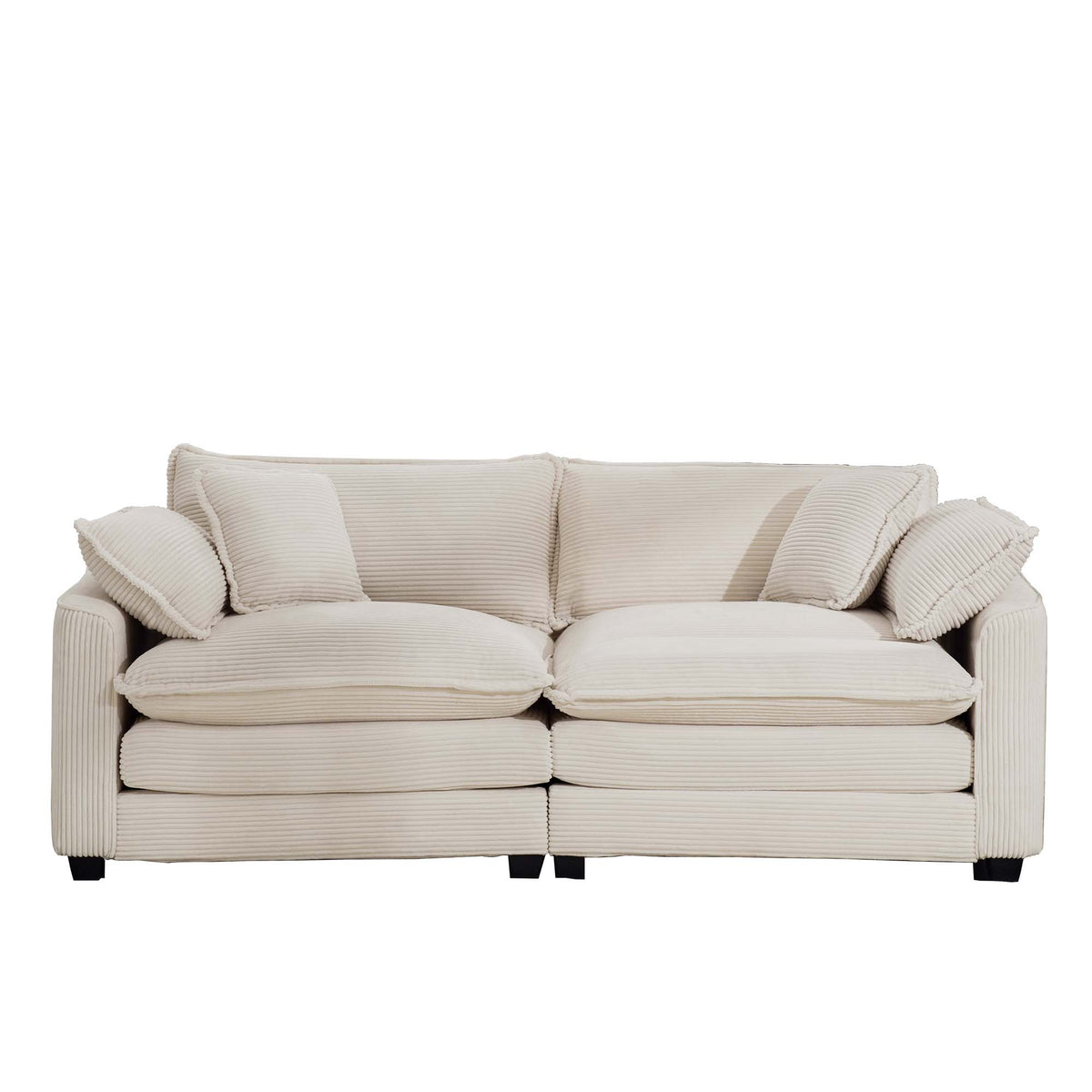 Modern Fabric Living Room Sofa 2 Seater