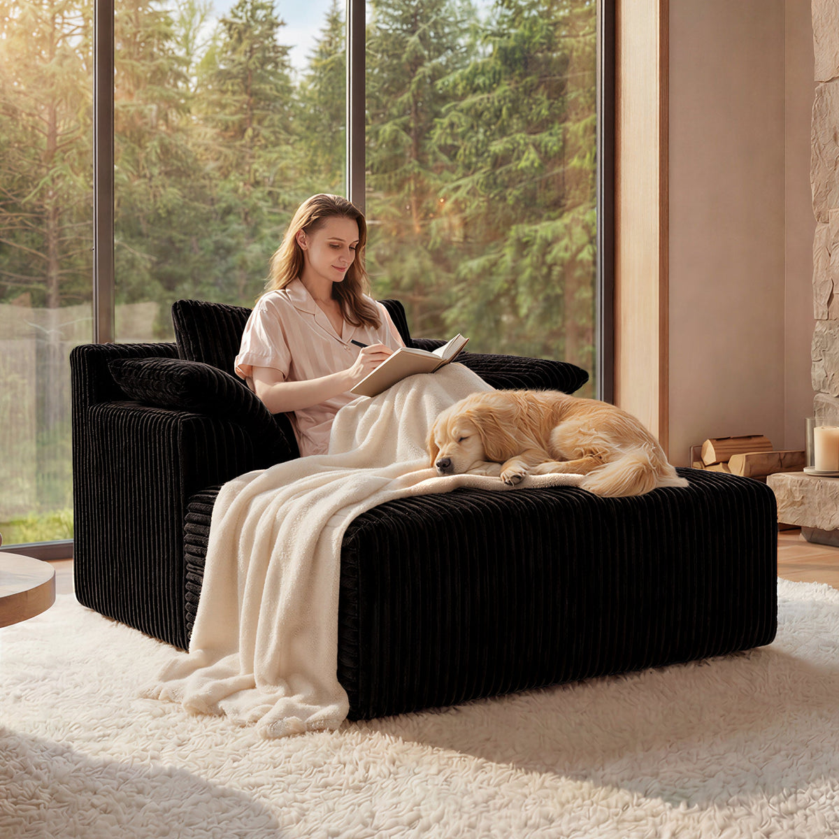 60 Inch Chaise Lounge Chair Indoor