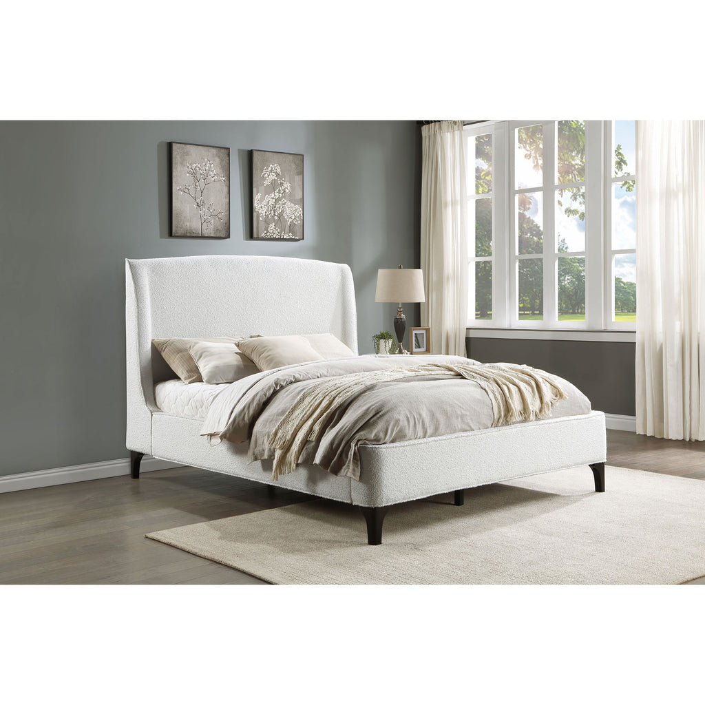 Theodore Snow Upholstered Queen Wingback Bed