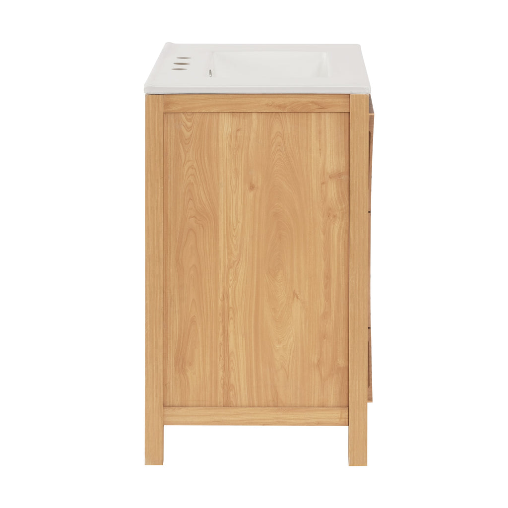 30 Inch Mid-Century Modern Bathroom Vanity with Sink