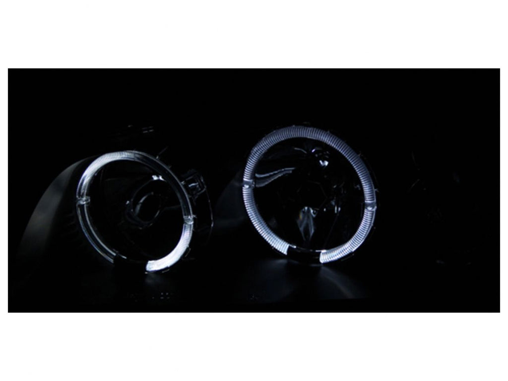 Anzo 2002-2003 Nissan Maxima Crystal Headlights w/ Halo Black