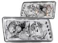 Anzo 1981-1991 Mercedes Benz S Class W126 Crystal Headlights Chrome