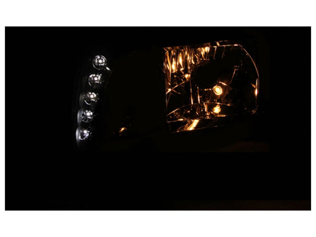 Anzo 1981-1991 Mercedes Benz S Class W126 Crystal Headlights Chrome
