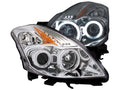 Anzo 2008-2009 Nissan Altima Projector Headlights w/ Halo Chrome (CCFL)