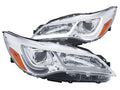 Anzo Projector Headlights W/ Plank Style Design Chrome w/Amber 15-16 Toyota