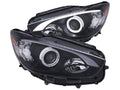 Anzo 13-14 Mazda CX-5 Projector Headlights w/ Halo Black w/ Amber