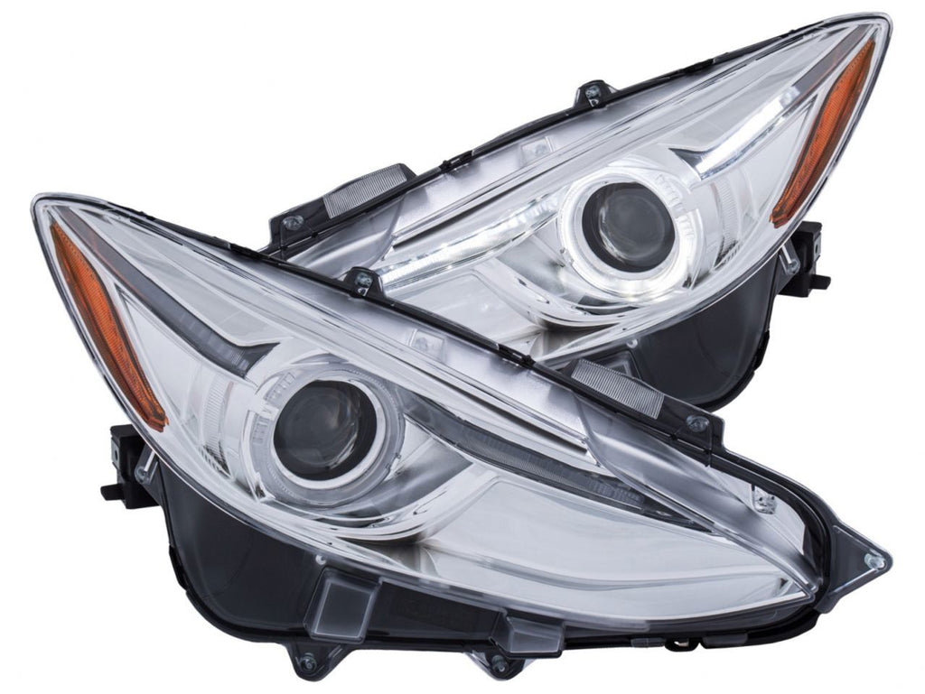 Anzo Projector Headlights With Halo Chrome w/Amber 14-17 Mazda 3