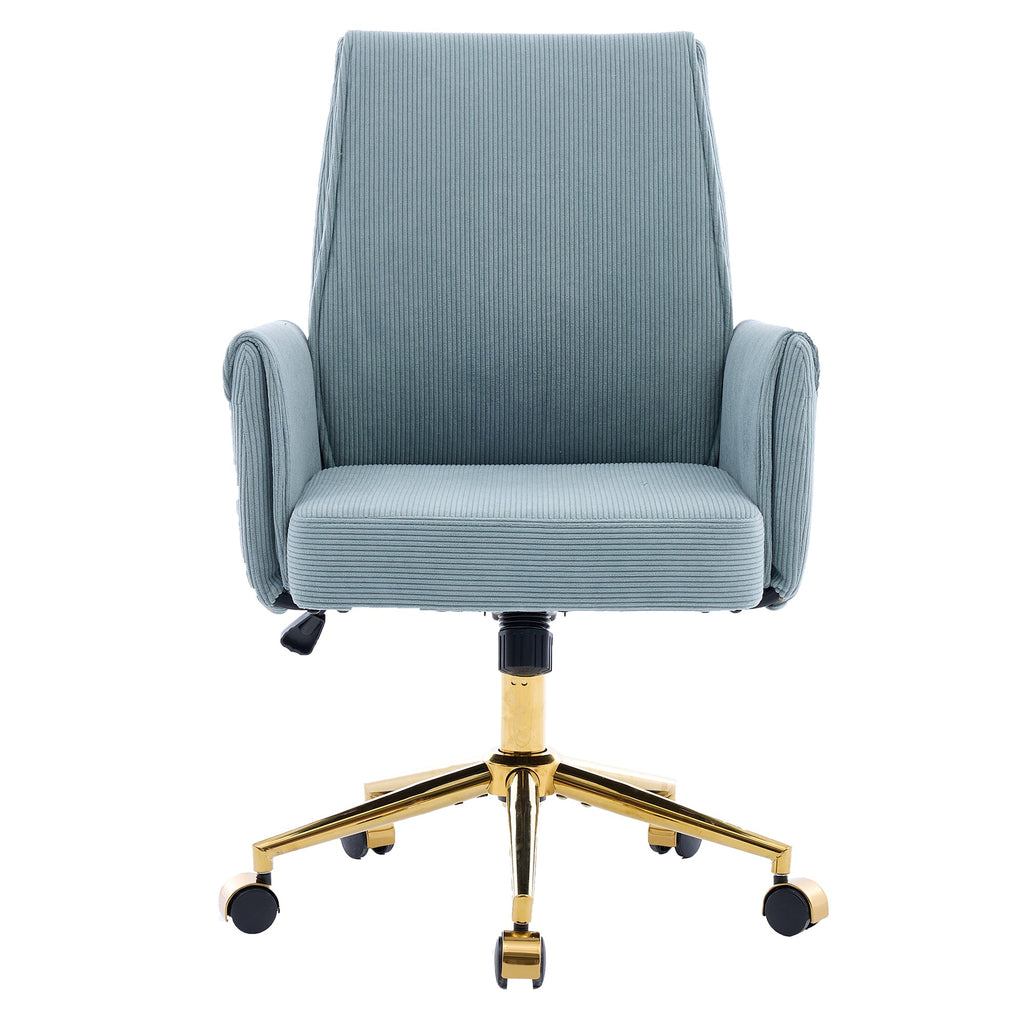 Mid-back Liftable Office Chair in Striped Fabric