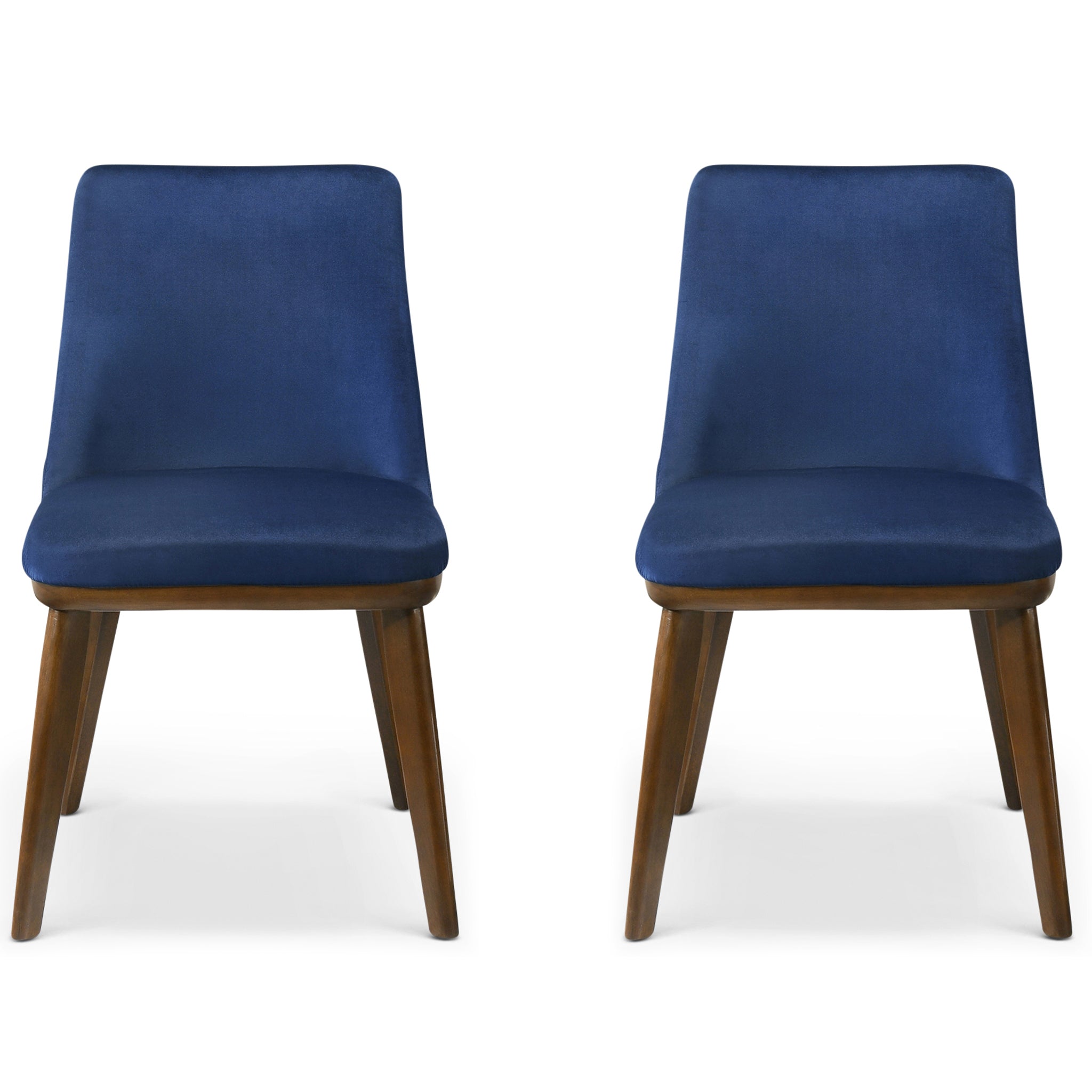 Clove Navy Blue Velvet Dining Chair Set of 2