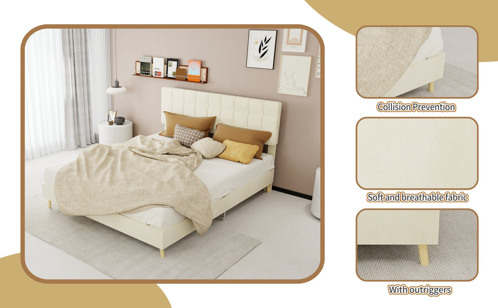 Modern Upholstered Bed Frame