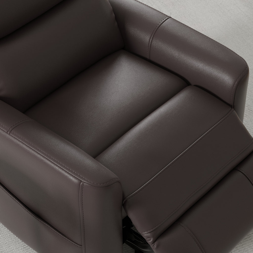Faux Leather Power Lift Chair in Bentley